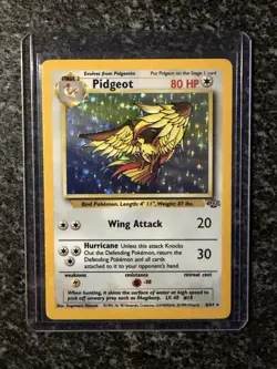 Pokemon Pidgeot TCG Holo Rare Card 8/64 Jungle Unlimited - Image 1