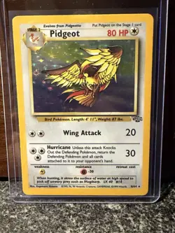 Pokemon Pidgeot TCG Holo Rare Card 8/64 Jungle Unlimited - Image 2
