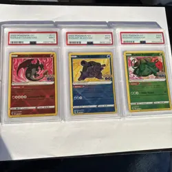 Pokemon Go Radiant Charizard, Blastoise, Venusaur Trio PSA 9 Mint Set - Image 1