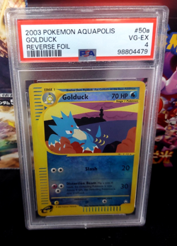 2003 Pokemon Aquapolis Golduck Reverse Foil #50a PSA 4 VG_EX Pop 1 - Image 1