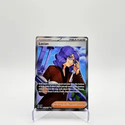 Pokemon TCG Lucian Trainer Full Art Ultra Rare Twilight Masquerade 208/1672024 - Image 1