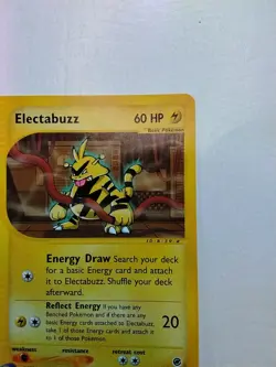 POKEMON ELECTABUZZ NON HOLO. 76/165 UNCOMMON EXPEDITION LP. NM-MT - Image 3
