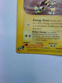 POKEMON ELECTABUZZ NON HOLO. 76/165 UNCOMMON EXPEDITION LP. NM-MT - Image 5