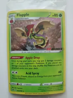 Flapple 022/192 Exclusive EB Games Promo Stamp - Sealed NM, English Pokemon Prom - Image 1