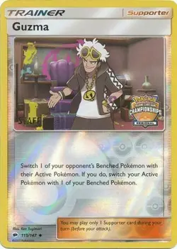 Guzma - 115/147 - Staff Regional Championships Promo LP, English Pokemon Promos - Image 1