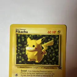 Pokemon Pikachu Wizards Black Star Promos Promo Rare Regular Basic 60 HP 1999 - Image 4