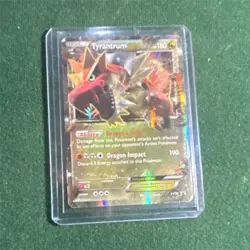 Pokemon TCG Tyrantrum EX Holo XY70 180 HP Basic Dragon Impact Card Stock - Image 1