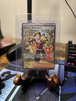 Pokemon TCG Destined Rivals Ethan's Adventure Full Art Trainer Card 236/182 - Image 4