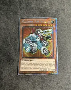 Yugioh Machina Fortress RA03-EN233 Platinum Secret Rare 1st Edition - Image 1