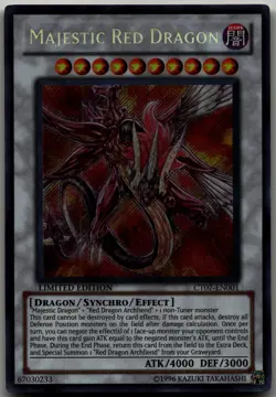 Majestic Red Dragon Secret Rare 2010 Collectors Tins CT07-EN001 LP - Image 1