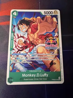 Monkey.D.Luffy (Red Bull Double Don!!) PRB02-005 One Piece Promotion Cards - Image 1