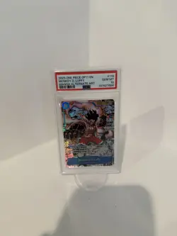 One Piece CCG A Fist of Divine Speed Monkey D. Luffy manga OP11-118 SR PSA 10 - Image 1