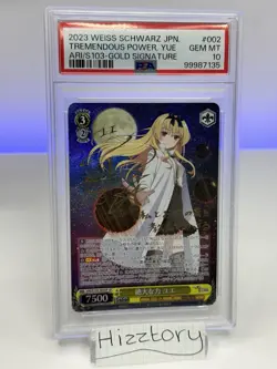 Weiss Schwarz Arifureta Yue Gold Signature SP PSA 10 - Image 1