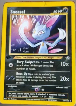 Sneasel 2000 Neo Genesis 25/111 Pokemon Card🔥 - Image 2