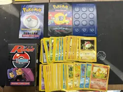 Pokemon Team Rocket Trouble Theme Deck Box w/ 70 Misc Cards - Image 1