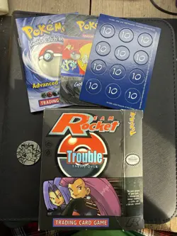 Pokemon Team Rocket Trouble Theme Deck Box w/ 70 Misc Cards - Image 2