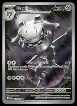 Pokemon Cards Steelix 150/132 Mega Evolution Illustration Rare - Image 1