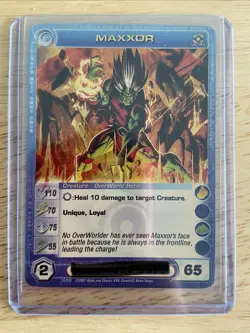 Chaotic Card Maxxor DoP Ultra Rare Premium FOIL - MAX Courage And Energy 65 E - Image 1