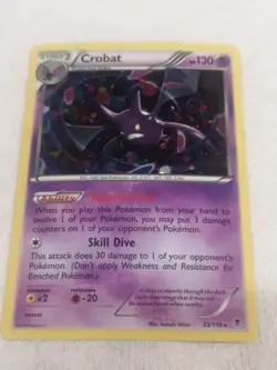 Crobat 33/119 Cosmos Holo Rare Promo XY Phantom Forces Pokemon Card - Image 1