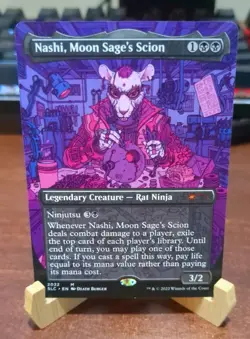 MTG: Nashi, Moon Sage's Scion #2022, NM secret Lair Coundown Kit Creature Card!! - Image 1