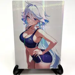 Genshin Impact Furina Sexy Anime Waifu Girl Doujin Lewd Goddess Story Art Card - Image 2