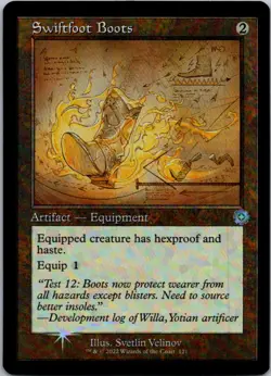 Swiftfoot Boots (Schematic) U The Brothers' War: Retro Frame 121 NM Foil - Image 1