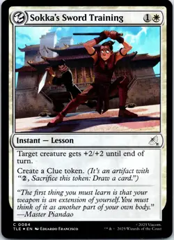 Sokka's Sword Training C Avatar: The Last Airbender: Eternal-Legal 84 NM - Image 1