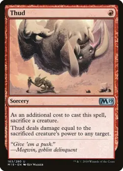 MTG Thud - Core Set 2019 (M19) NM #163 - Image 1