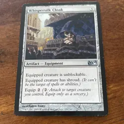 Whispersilk Cloak Core Set 2010 (M10) Regular Mtg TCG LP - Image 1