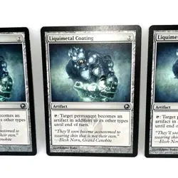 Liquimetal Coating X3 Uncommon Scars of Mirrodin LP MTG Magic The Gathering - Image 3
