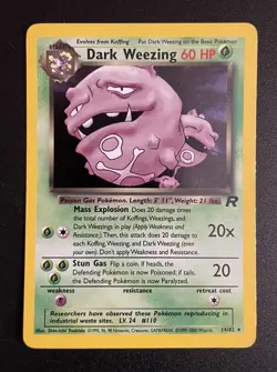 Dark Weezing | 14/82 | Team Rocket | Holo | Pokemon Card | LP - Image 1