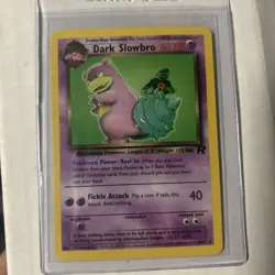 Dark Slowbro 29/82 Team Rocket Unlimited Non-Holo Rare Pokemon Card MP - Image 1