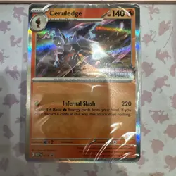 Pokemon Ceruledge Build & Battle Sealed Deck Phantasmal Flames Promo Stamped New - Image 1