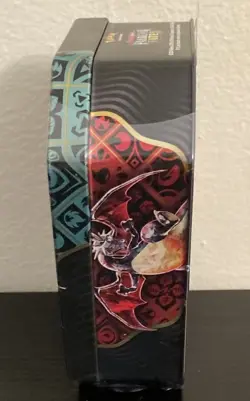 Pokemon TCG Scarlet & Violet Paldean Fates Tin New Sealed Rare Great Tusk ex - Image 3