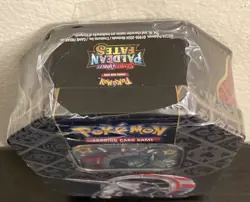 Pokemon TCG Scarlet & Violet Paldean Fates Tin New Sealed Rare Iron Threads ex - Image 2