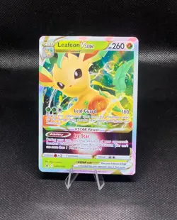 Pokemon Leafeon VSTAR SWSH195 BLACK STAR PROMO NM - Image 1