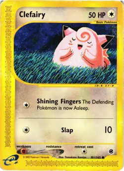 Pokemon TCG Clefairy Expedition 101/165 Regular Common DMG - Image 1