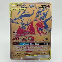 Reshiram & Charizard GX SM247 Sm Holo Pokemon Sun & Moon Black Star Promo NM/M - Image 1