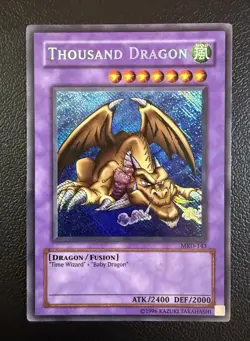 Konami Thousand Dragon MRD-143 Metal Raiders Unlimited Secret Rare Holo Fusion - Image 1