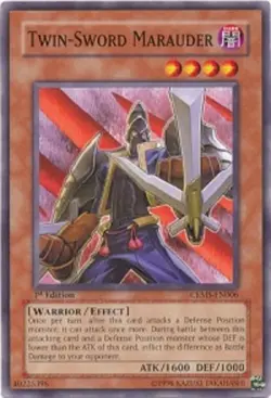 Twin-Sword Marauder - CRMS-EN006 - Common - Unlimited Edition - Lightly Played - Image 1