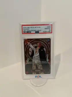 One Piece CCG Carrying on His Will Shanks OP09-004 SR Foil SP Gold PSA 10 - Image 5