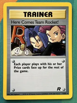 Pokemon Card Here Comes Team Rocket Holo Rare (15/82) Team Rocket Unlimited *MP* - Image 1