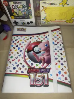 Pokemon TCG Card Game Scarlet & Violet 151 MEW BINDER ONLY US SELLER 20 Pg Book - Image 1