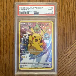 Pikachu SWSH020 Black Star Promo Pokemon card, graded Mint 9 by CGC - Image 1