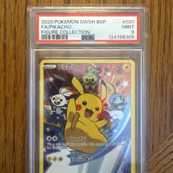 Pikachu SWSH020 Black Star Promo Pokemon card, graded Mint 9 by CGC - Image 3