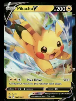 Pokemon Cards Pikachu V SWSH285 SWSH Black Star Promo NM - Image 1
