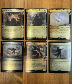 MTG LotR Cards NM Foil Showcase Scrolls Lot, Lord Rings LTR Collector, Rares - Image 1