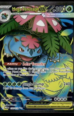 Pokemon Cards Mega Venusaur ex 155/132 Mega Evolution Ultra Rare - Image 1