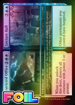 x1 Restricted Office // Lecture Hall DSK Duskmourn MTG 227 FOIL RARE M/NM 1x - Image 1