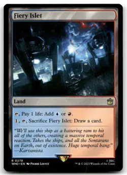 Fiery Islet - Universes Beyond: Doctor Who NM Near Mint MTG Magic the Gathering - Image 1